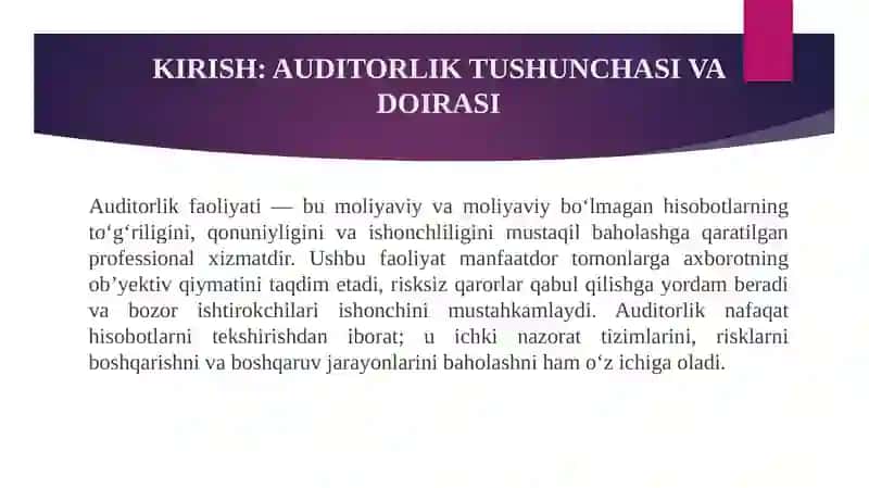 Auditorlik faoliyatini tartibga soluvchi xalqaro va milliy me’yoriy hujjatlar 3