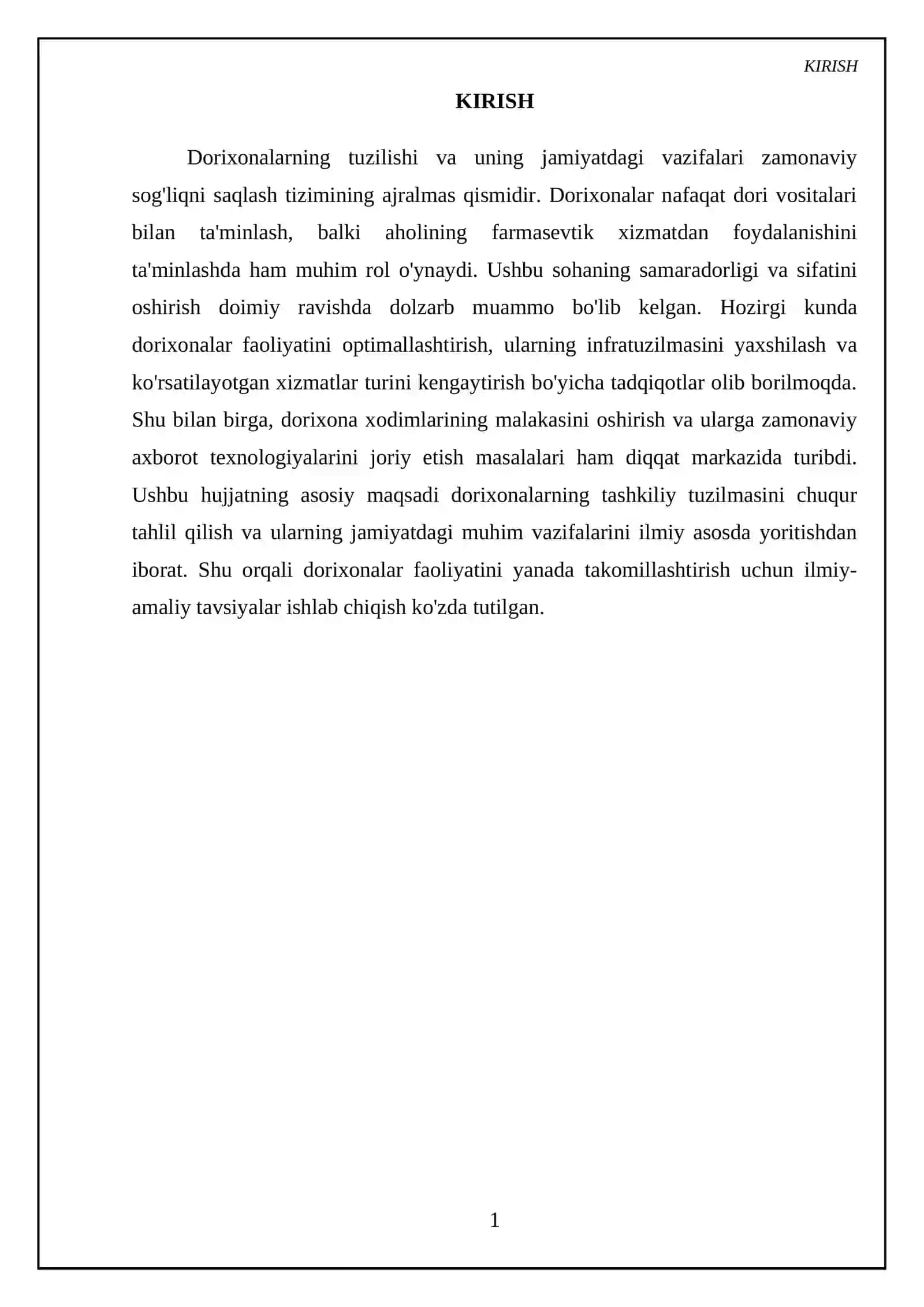 Dorixonalarning tuzilishi va uning vazifalari 3