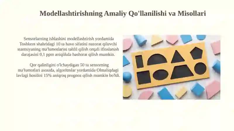 Datchiklarning matematik va matematik modelini tuzish 3