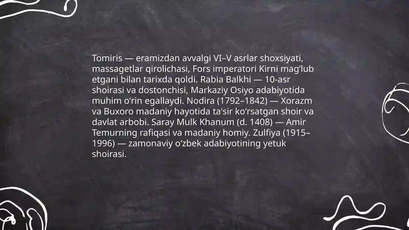 Tarixda iz qoldirgan ayollar 3