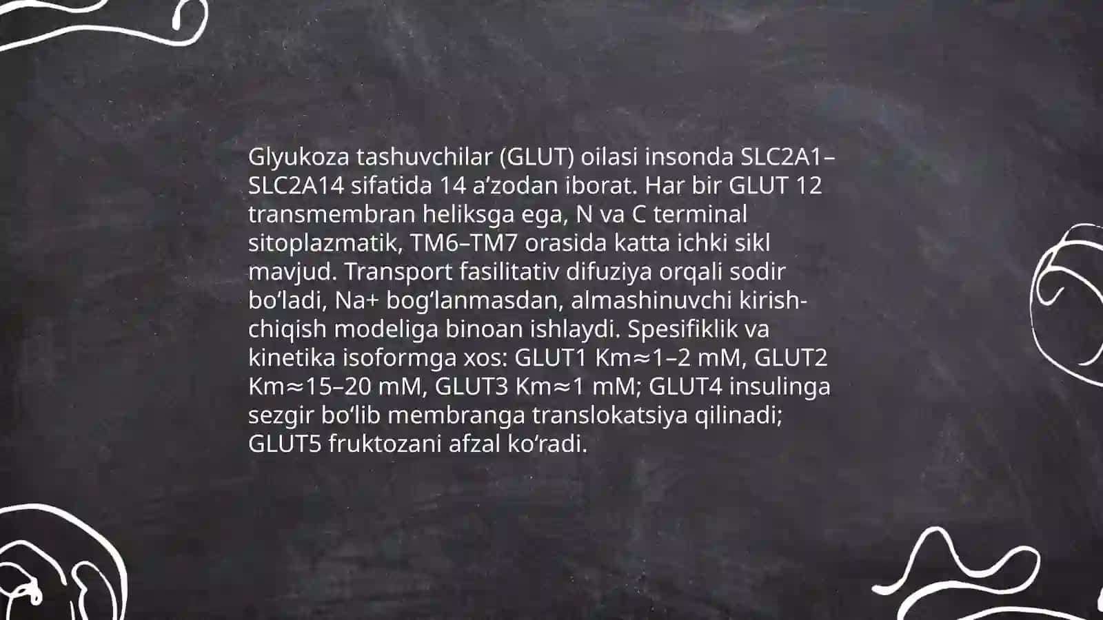 Glyukoza tashuvchilarning tuzilishi, spesifikligi, klinik ahamiyati 3
