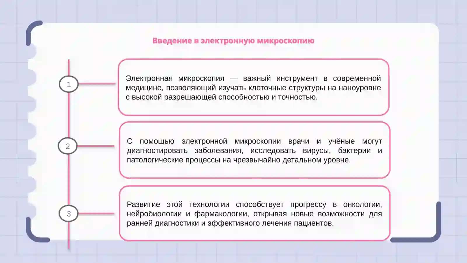 Значение электронной микроскопии в медицине 3