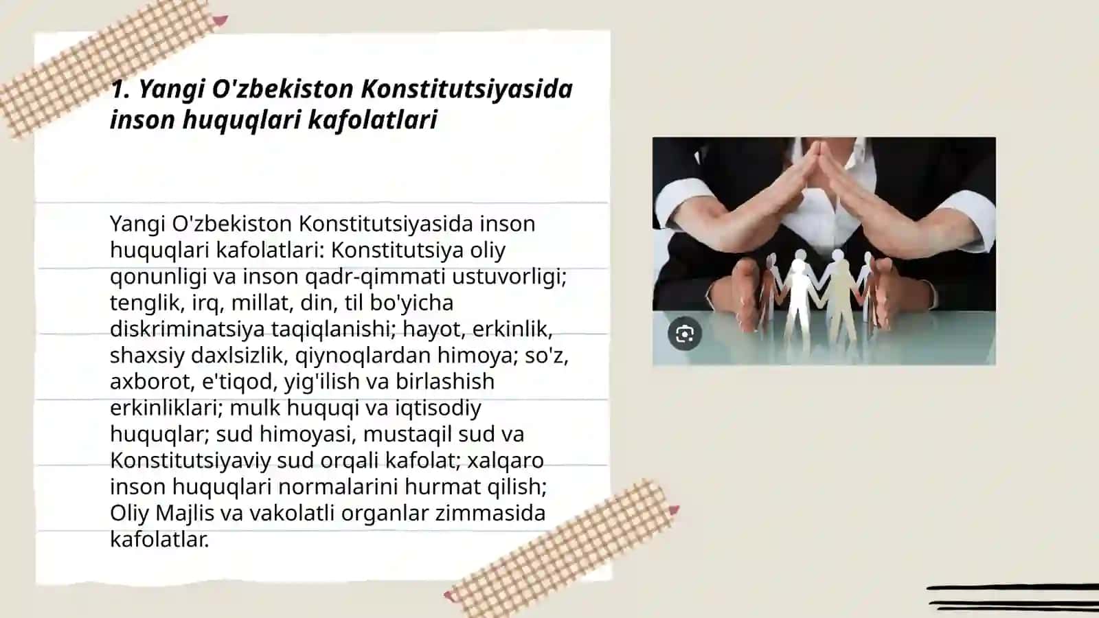 Yangi O'zbekistonda inson haq-huquqlari va erkinliklari kafolatining yaratilishi 3
