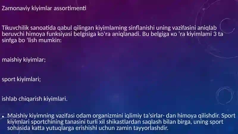Turli xil kiyimlar assortimenti 3