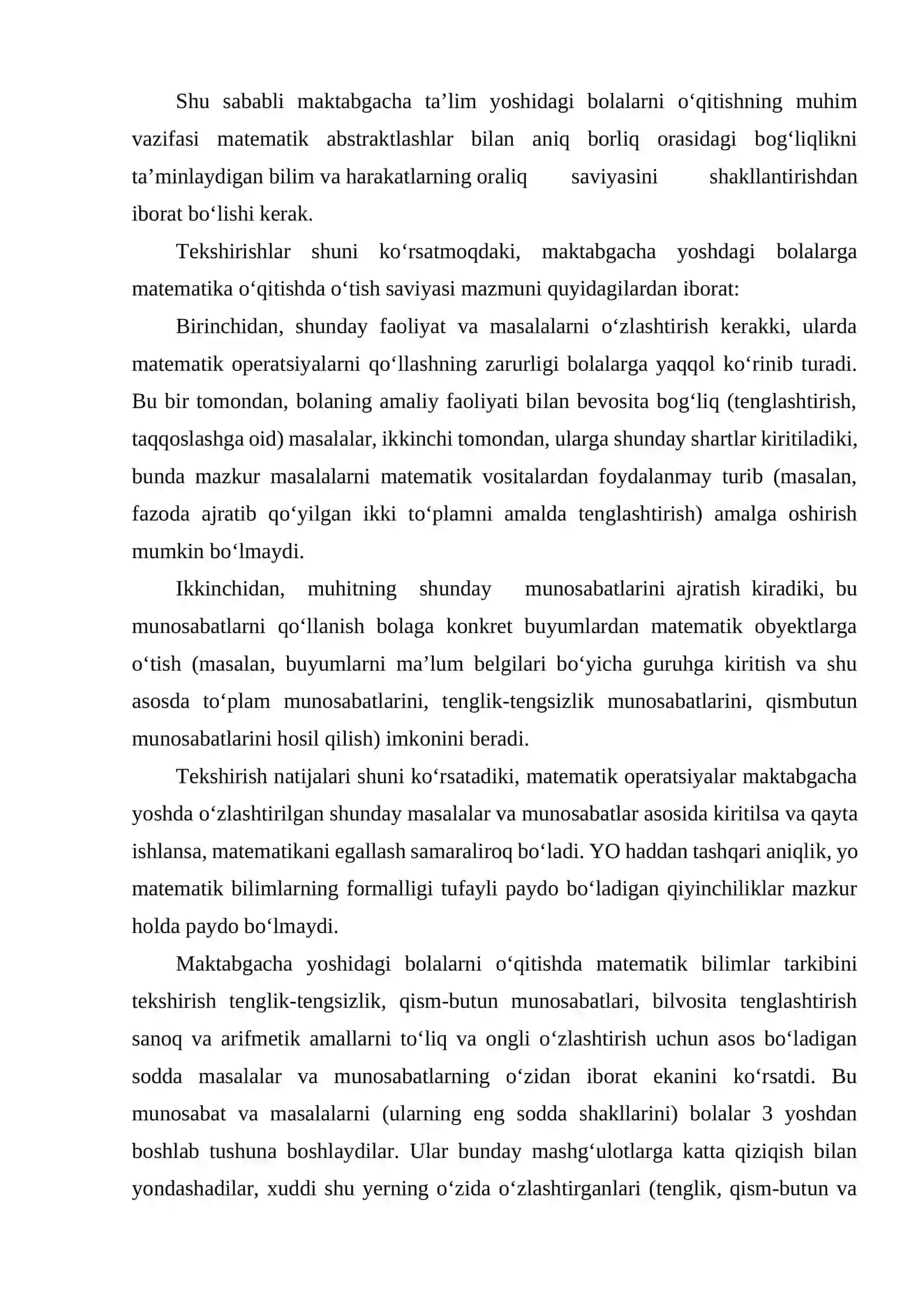 Son-sanoq bo‘yicha tasavvurlarni shakllantirish va ularni hisoblash amallari bilan tanishtirish 3