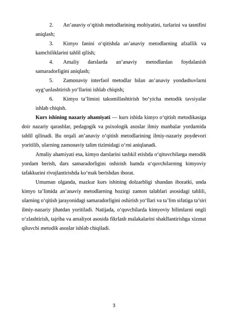 KIMYO O‘QITISHNING AN’ANAVIY METODLARI VA ULARNING UMUMIY TAVSIFI 3