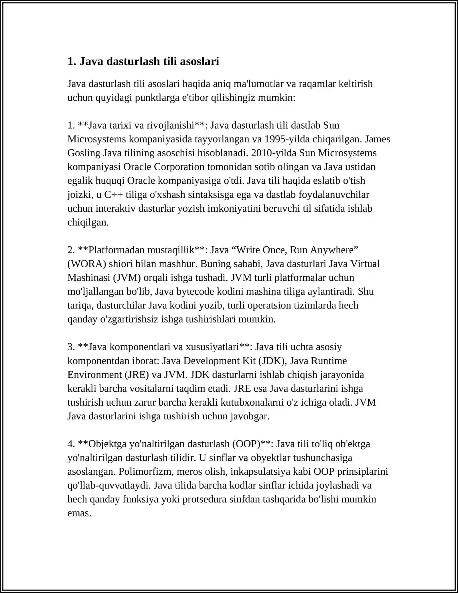 JAVA TIZIMI ORQALI PEDAGOGIK ILOVALAR YARATISH TEXNOLOGIYASI 3