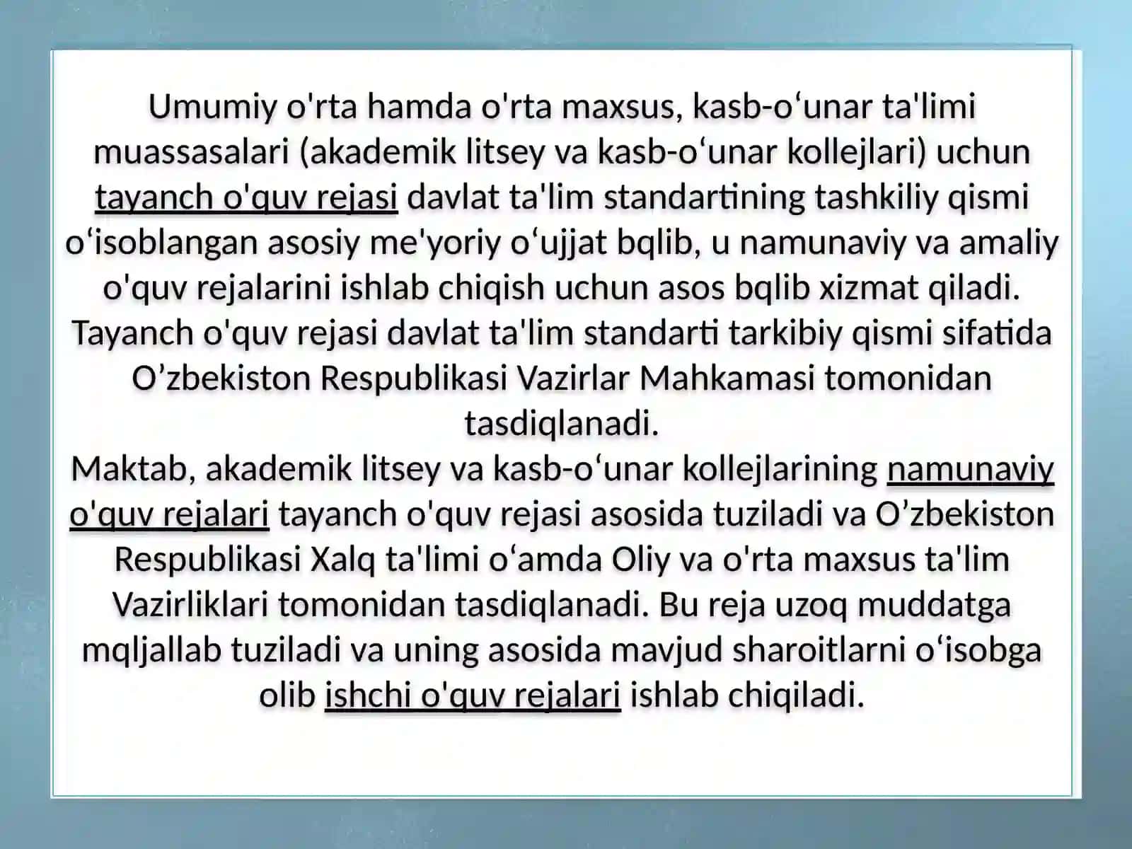 TA'LIM MAZMUNI 3