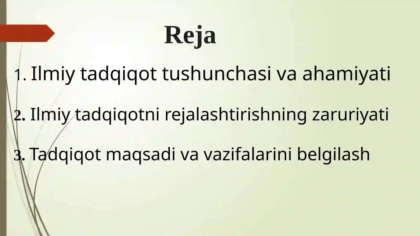 Ilmiytadqiqotchilikning rejalashtirilishi 3