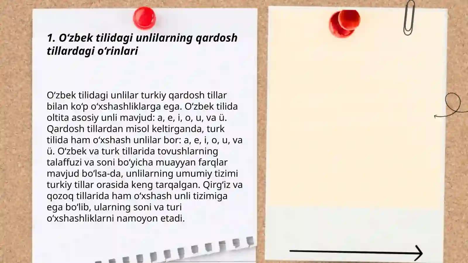 O‘zbek tili unlilarining uyg‘ur, turkman, qoraqalpoq,qozoq, qirg‘iz matnlarida muvofiqlari 3