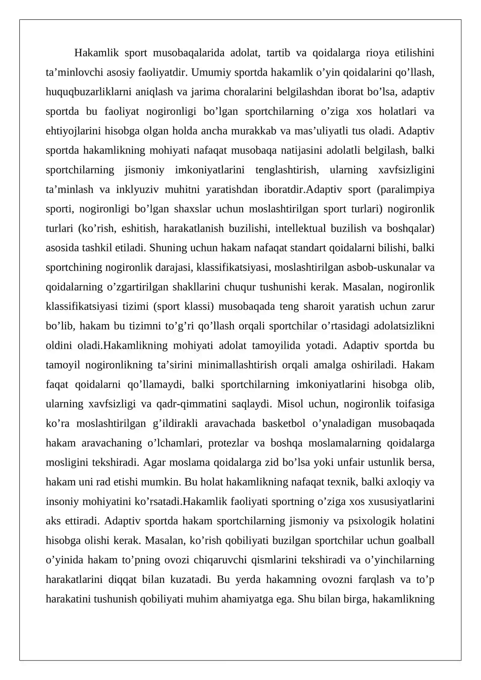 Adaptiv sport musobaqalarida hakamlik qilish 3