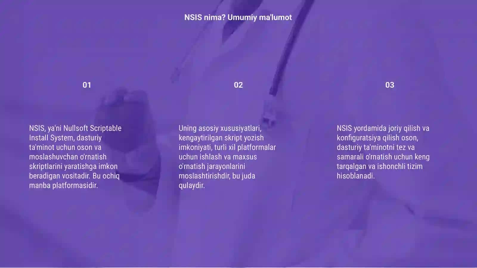 NSIS nima va uning asosiy xususiyatlari 3