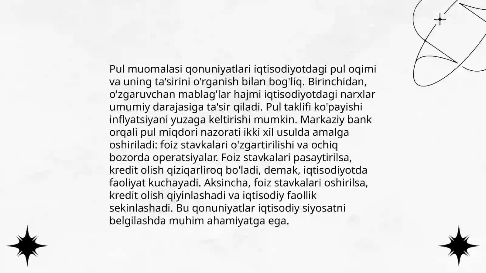 Pul muomilasi va uning amal qilish qonuniyatlari pulga bolgan talab va pul taklifi 3