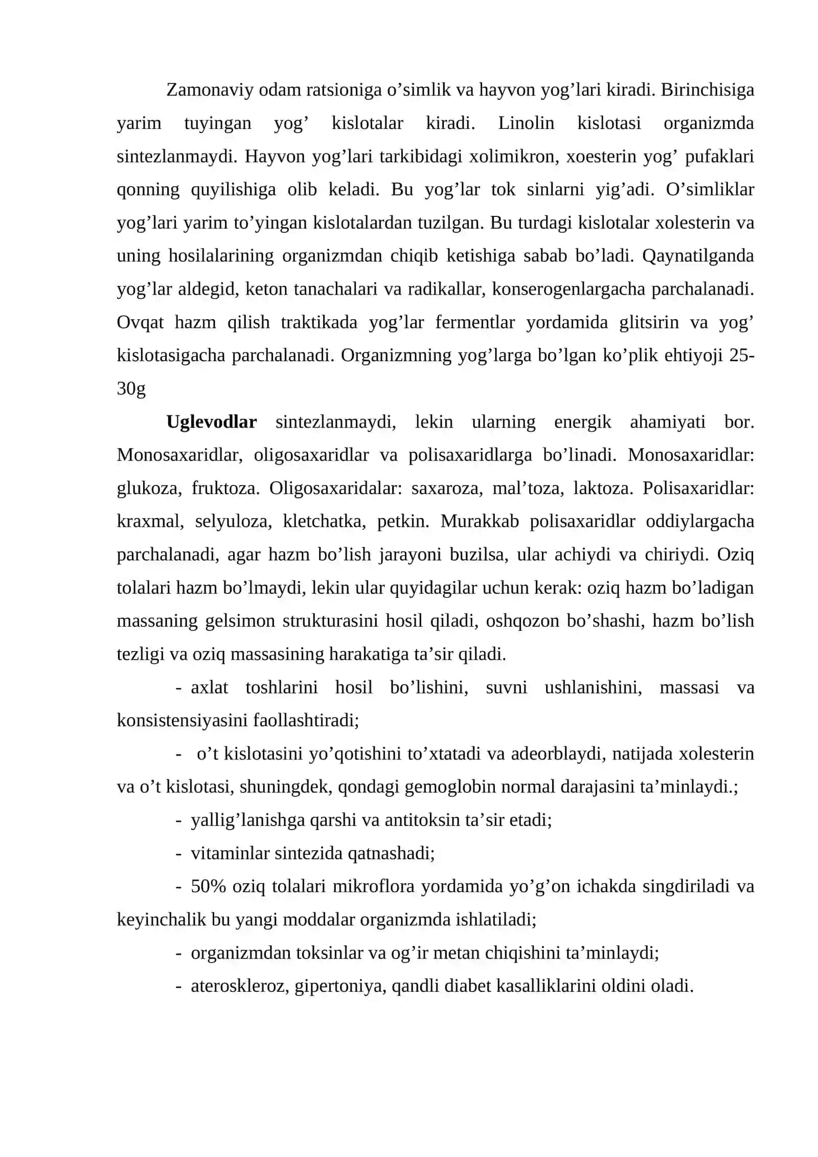 Salomatlik va to’g’ri  ovqatlanish 3