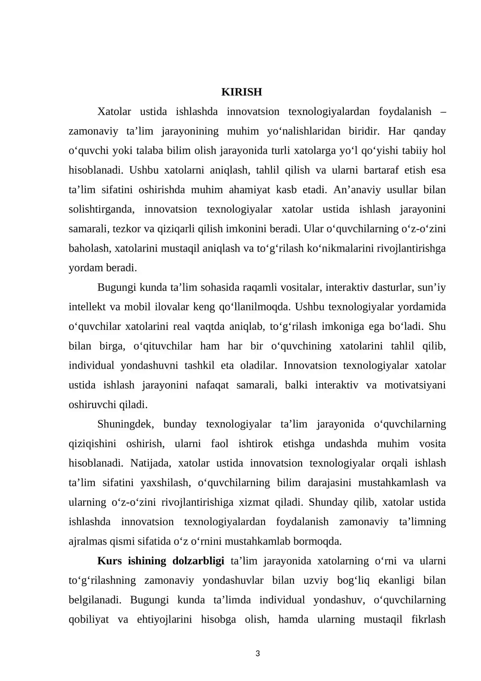 Xatolar ustida ishlashda innovatsion texnologiyalardan foydalanish 3