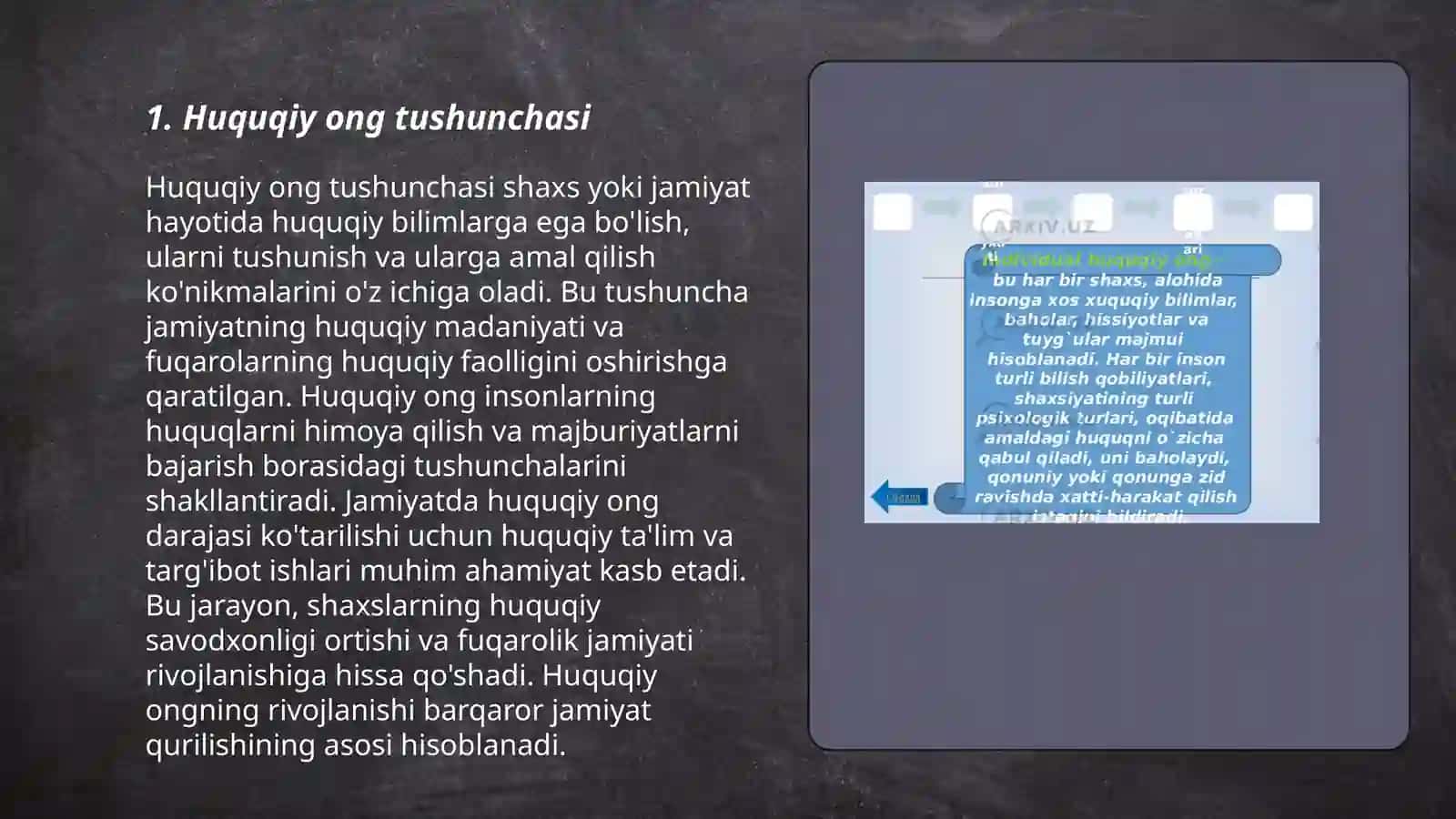 Huquqiy ong va huquqiy madaniyat tushunchasi 3