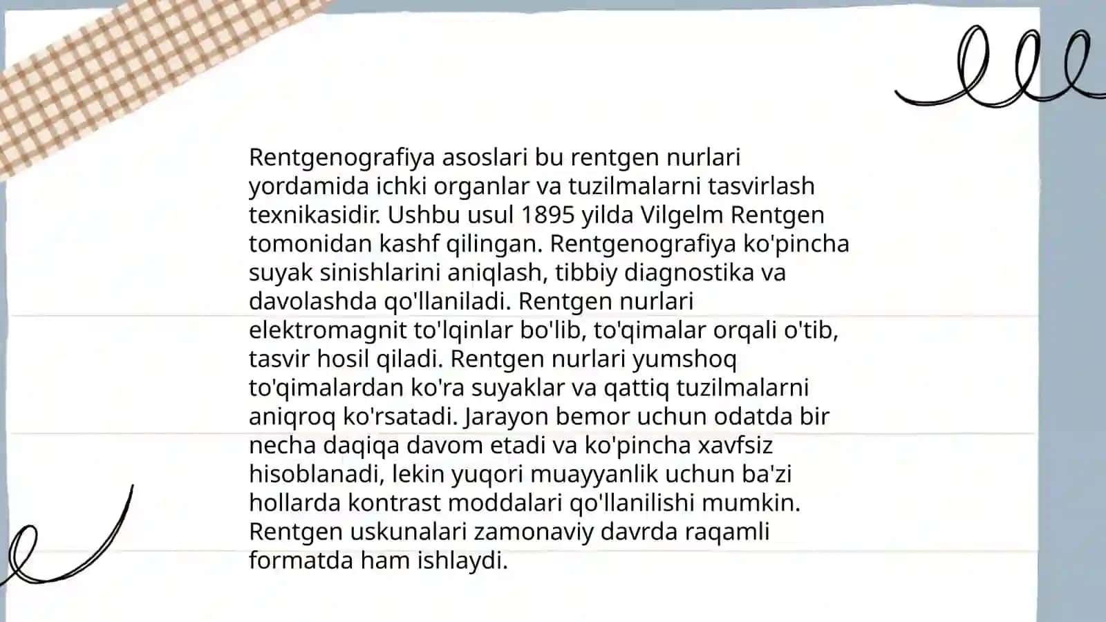 Rentgenografiya, elektronografiya va neytrenografiya usullari o'zaro taqqoslash 3