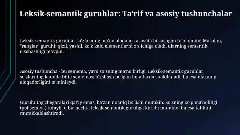 Leksik-semantik guruhlar 3