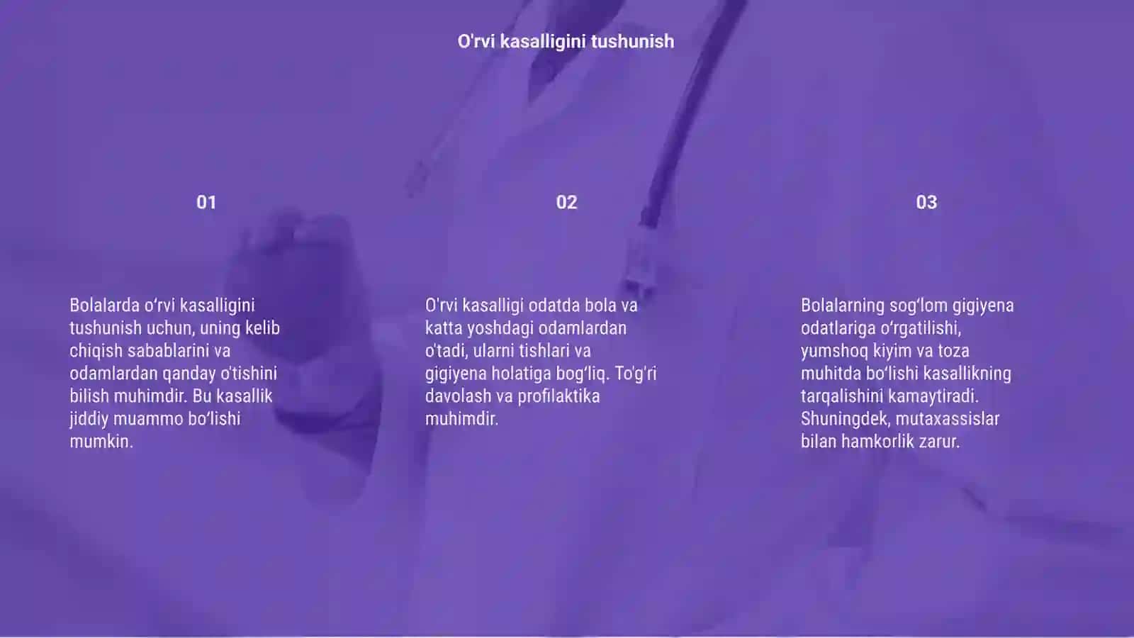 Bolalarda oʻrvi kasalligini kelib chiqishi 3