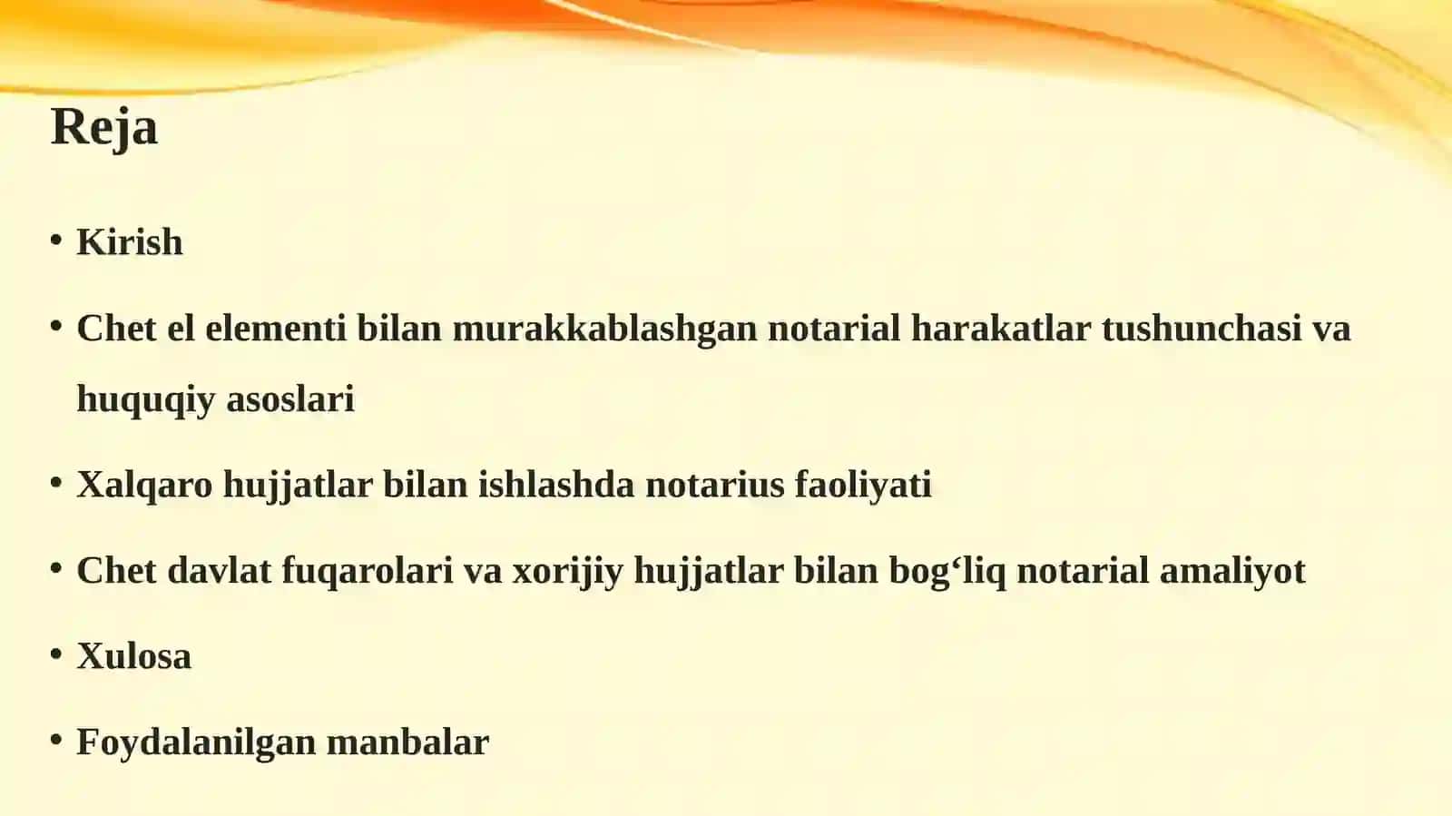 Chet el elementi bilan murakkablashgan notarial harakatlar. 3