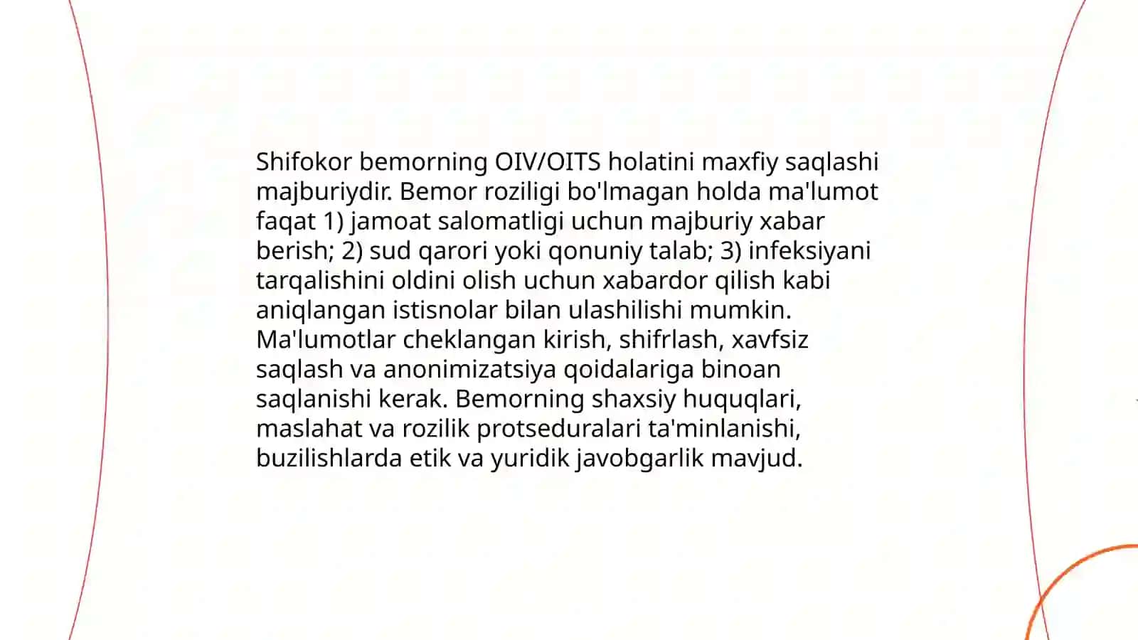 OIV va OITS Bemor Munosabatlari 3