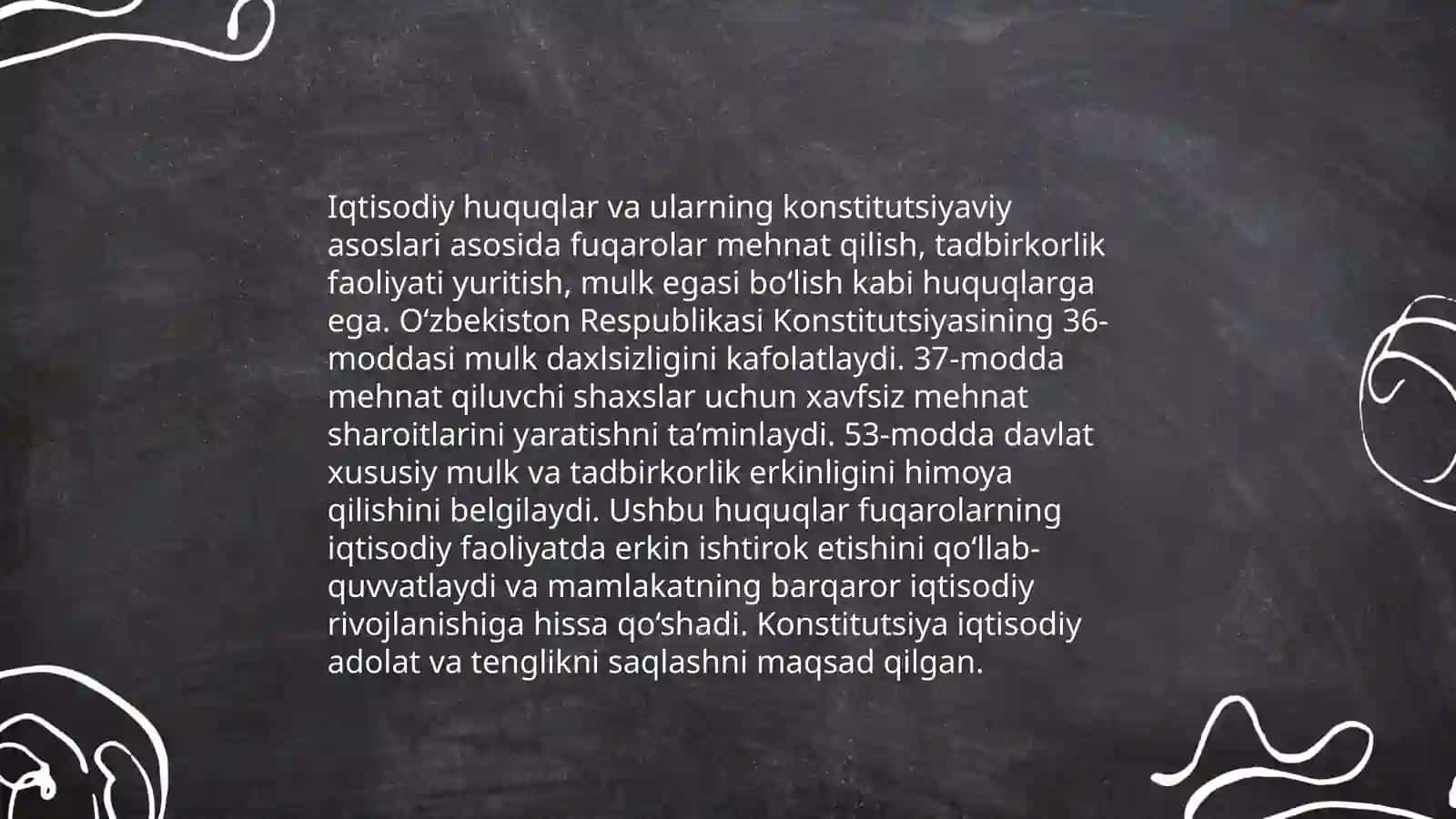 Iqtisodiy, ijtimoiy, madaniy va ekologik huquqlarining konstitutsiyaviy asoslari 3