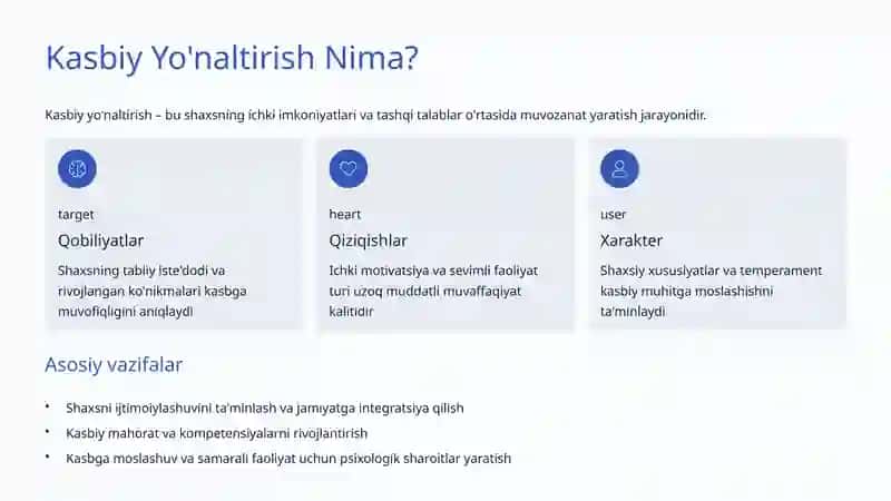 Kasbiy Yo'naltirish Psixologiyasi 3