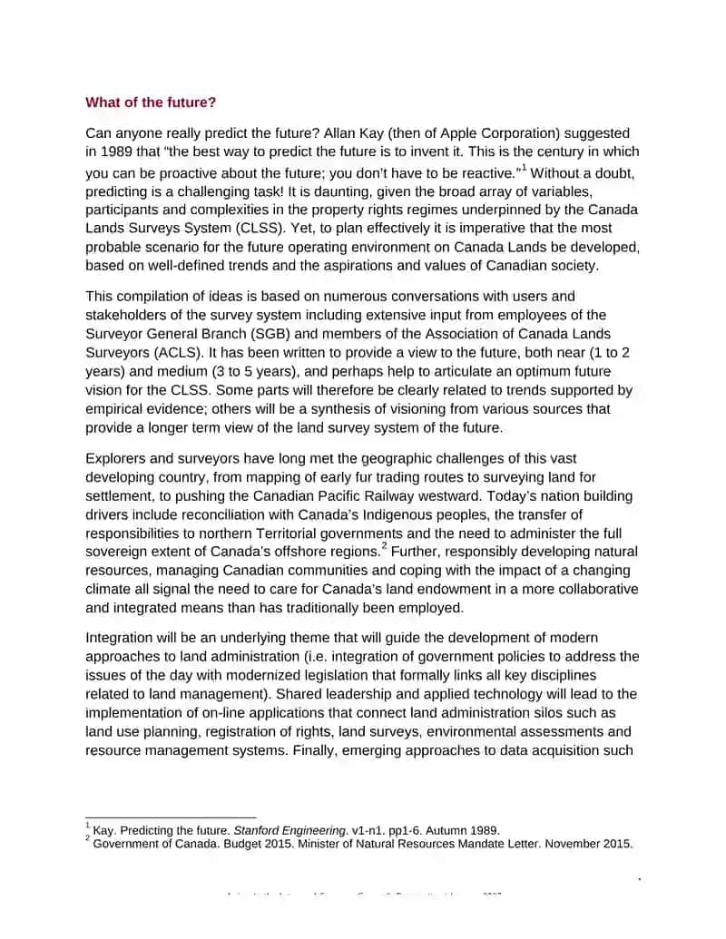 A Surveyor General's Perspective 3