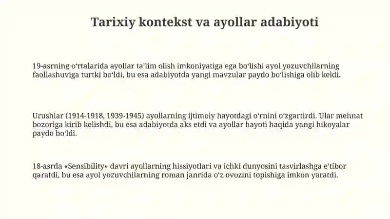 Jahon adabiyoti ayollari 3