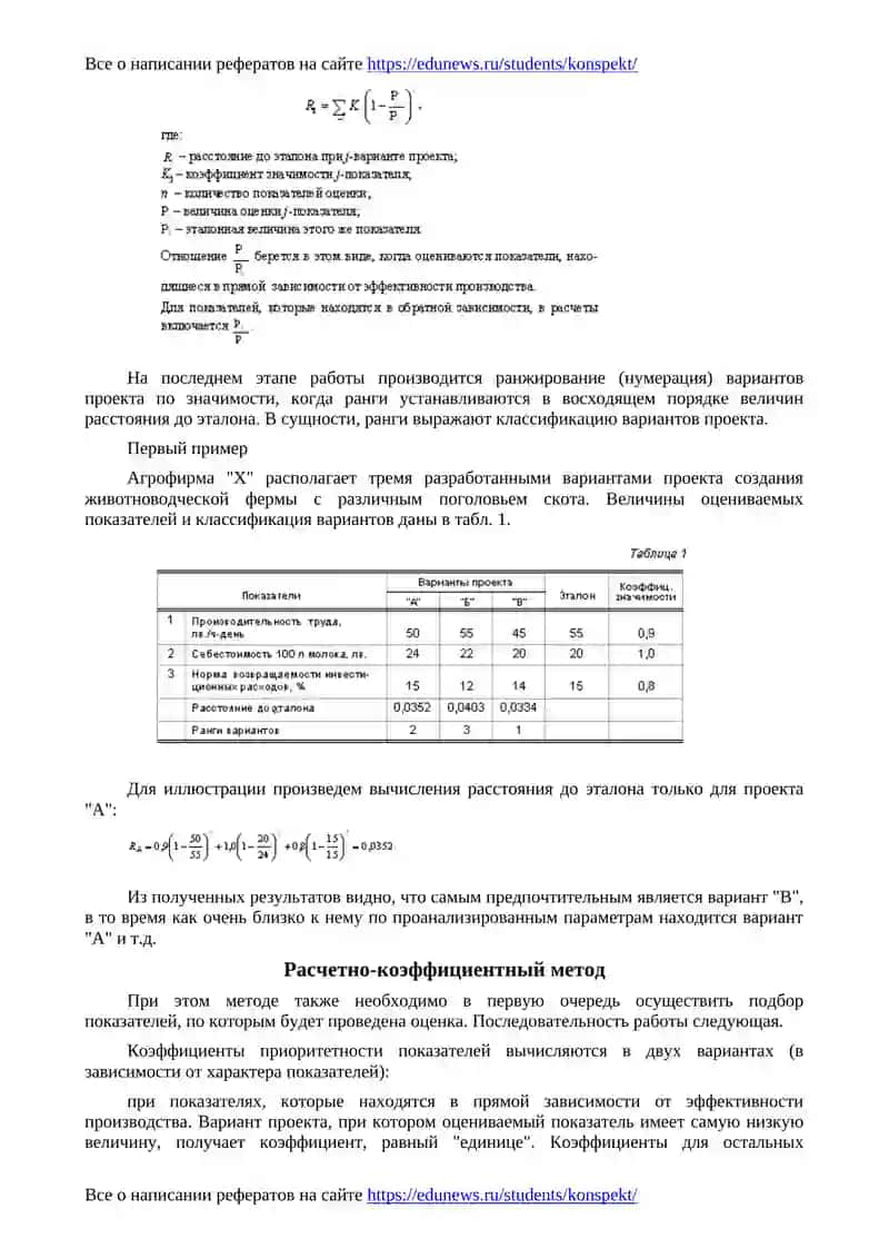 Методы анализа и оценки инвестиционных проектов (на примере агрофирм) 3
