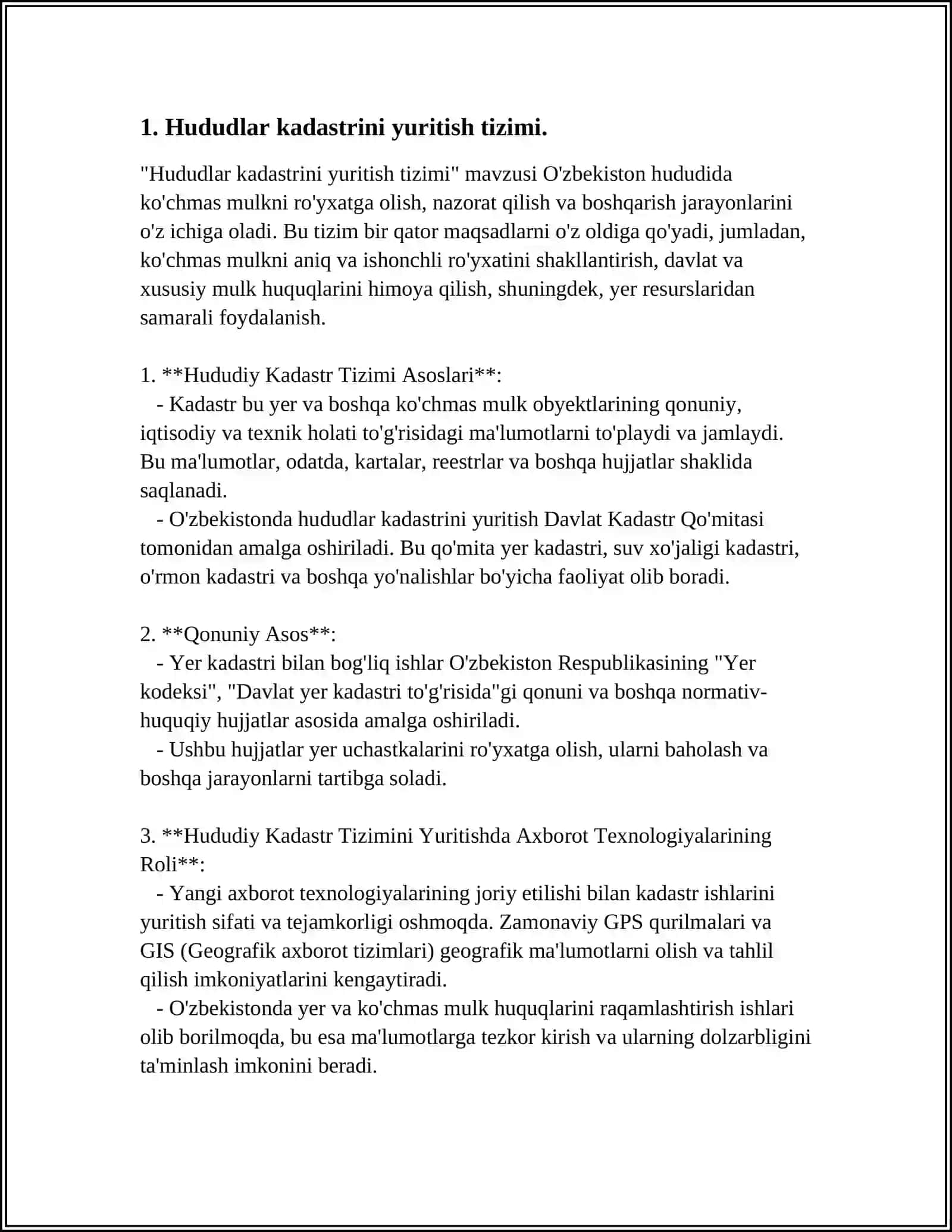 Hududlar Kadastridagi Davlat Boshqaruv Tizimi 3