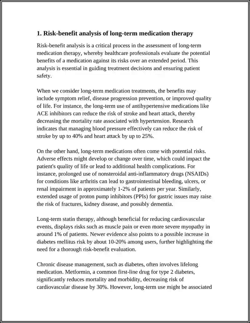 BENEFITS AND SIDE EFFECTS OF MEDIKATIONS RESEARCH INTO CONPLICATIONS 3