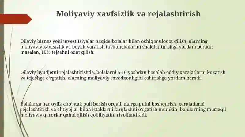 Bolalarni iqtisodiy munosabatga tayyorlash 3