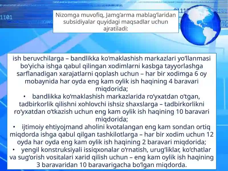 Bandlik va Mehnat Munosabatlari Vazirligi Huzuridagi Bandlikka Ko'maklashish Davlat Jamg'armasi Faoliyati 3
