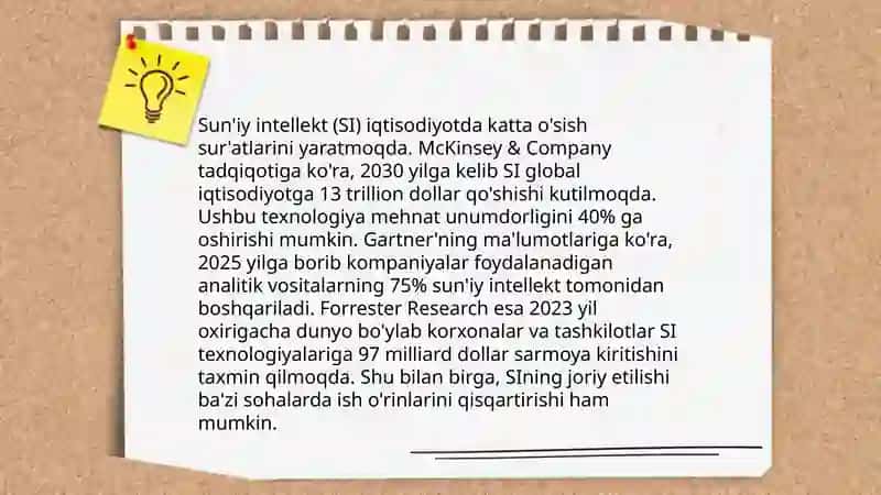 Sun'iy intellektning iqtisodiyotdagi roli 3