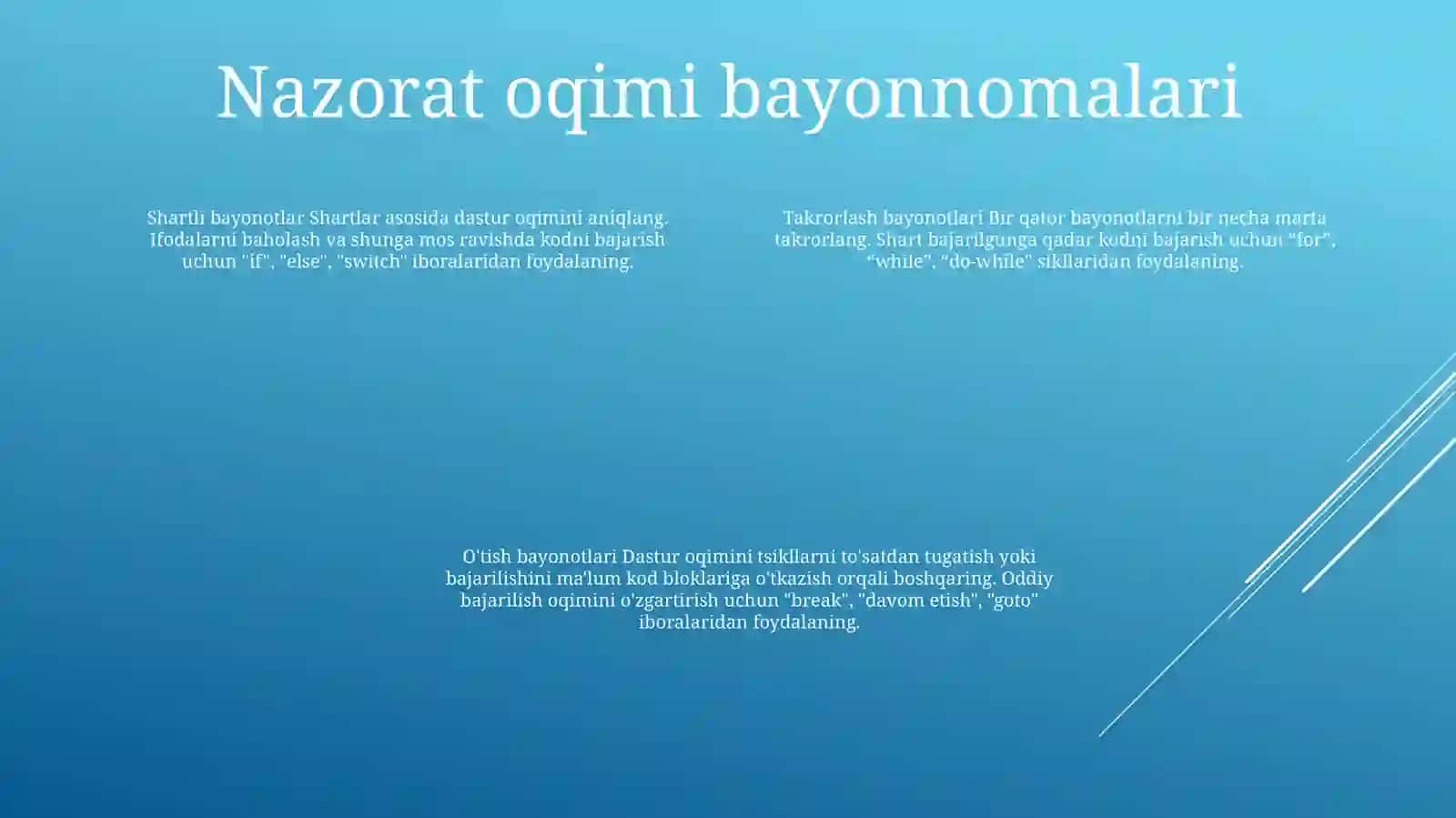 C# Dasturlash Tilida Tarmoqlanuvchi Jarayonlarni Dasturlash 3