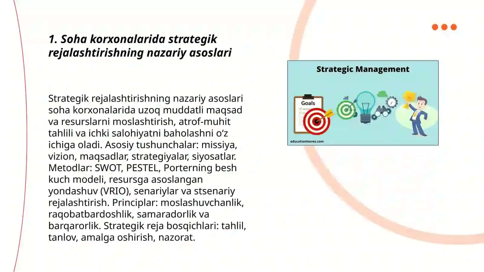 Soha korxonalarida strategik rejalashtirish 3