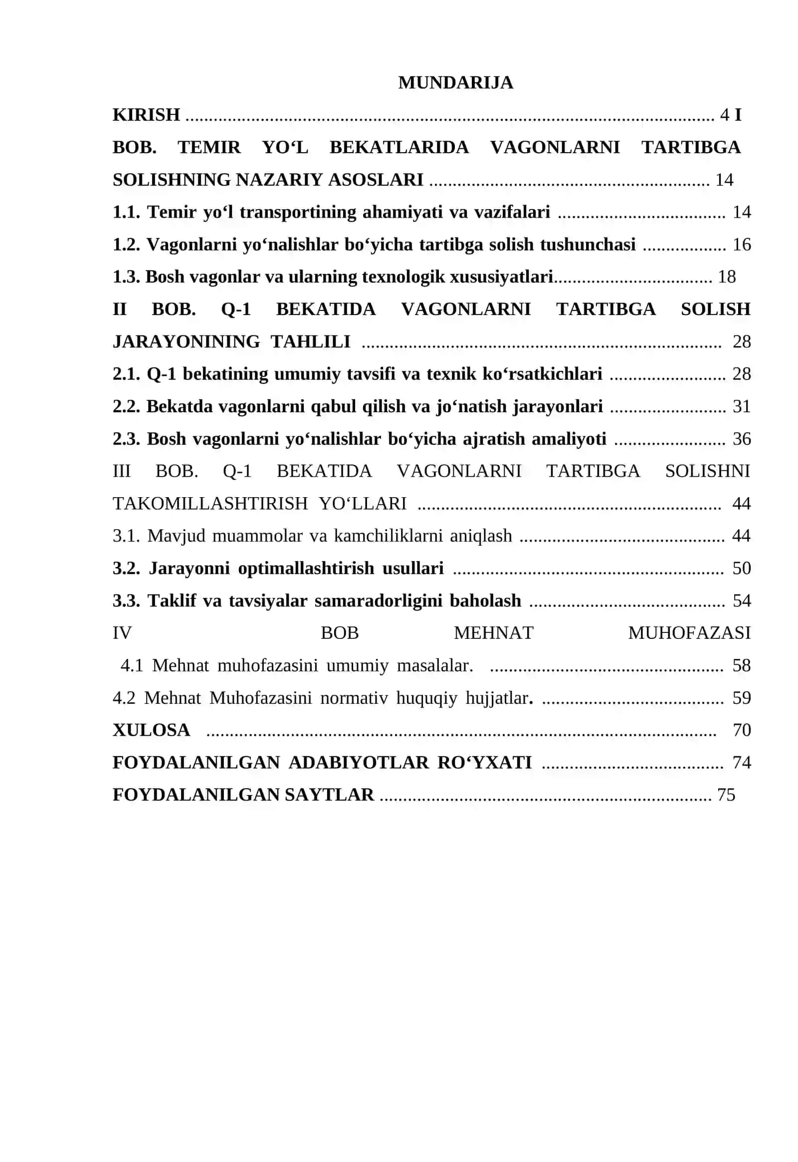 Q-1”  bekatida  bo‘sh  vagonlarni  yo‘nalishlar bo‘yicha tartibga solishni tadqiq qilish 3