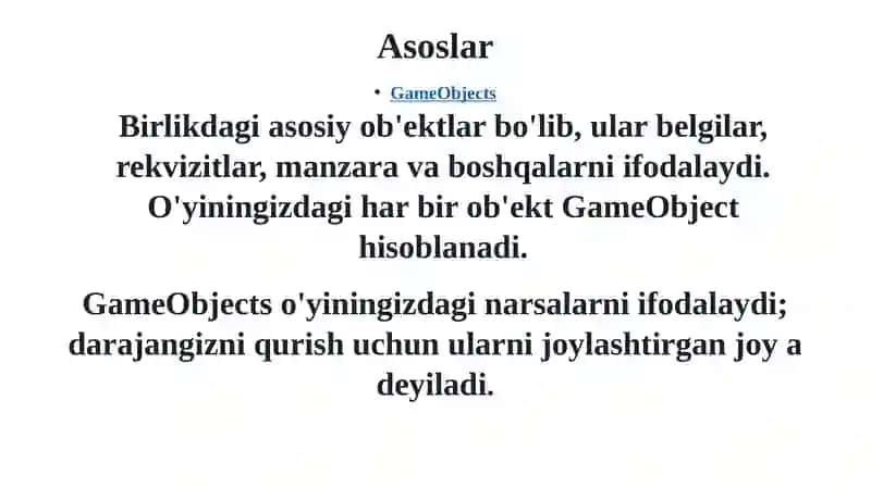 2D o'yin yaratish 3
