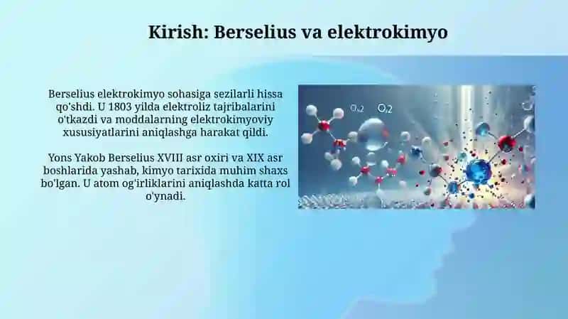 Elektrokimyo Berseliusning dualistik nazariyasi 3