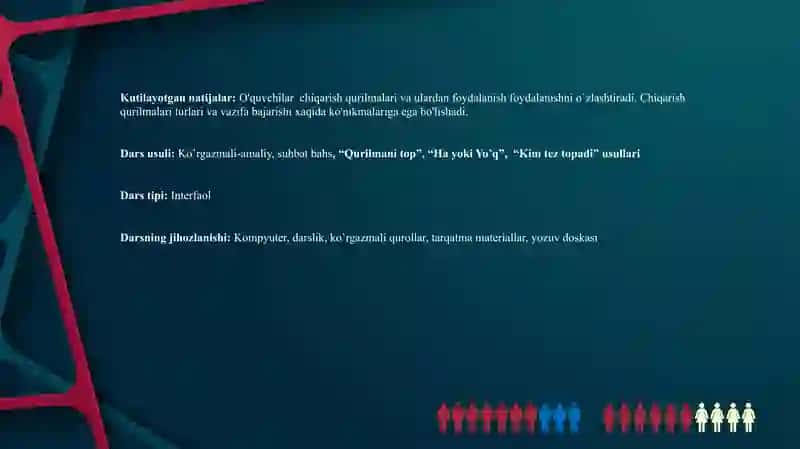 Chiqarish qurilmalari va ulardan foydalanish 3