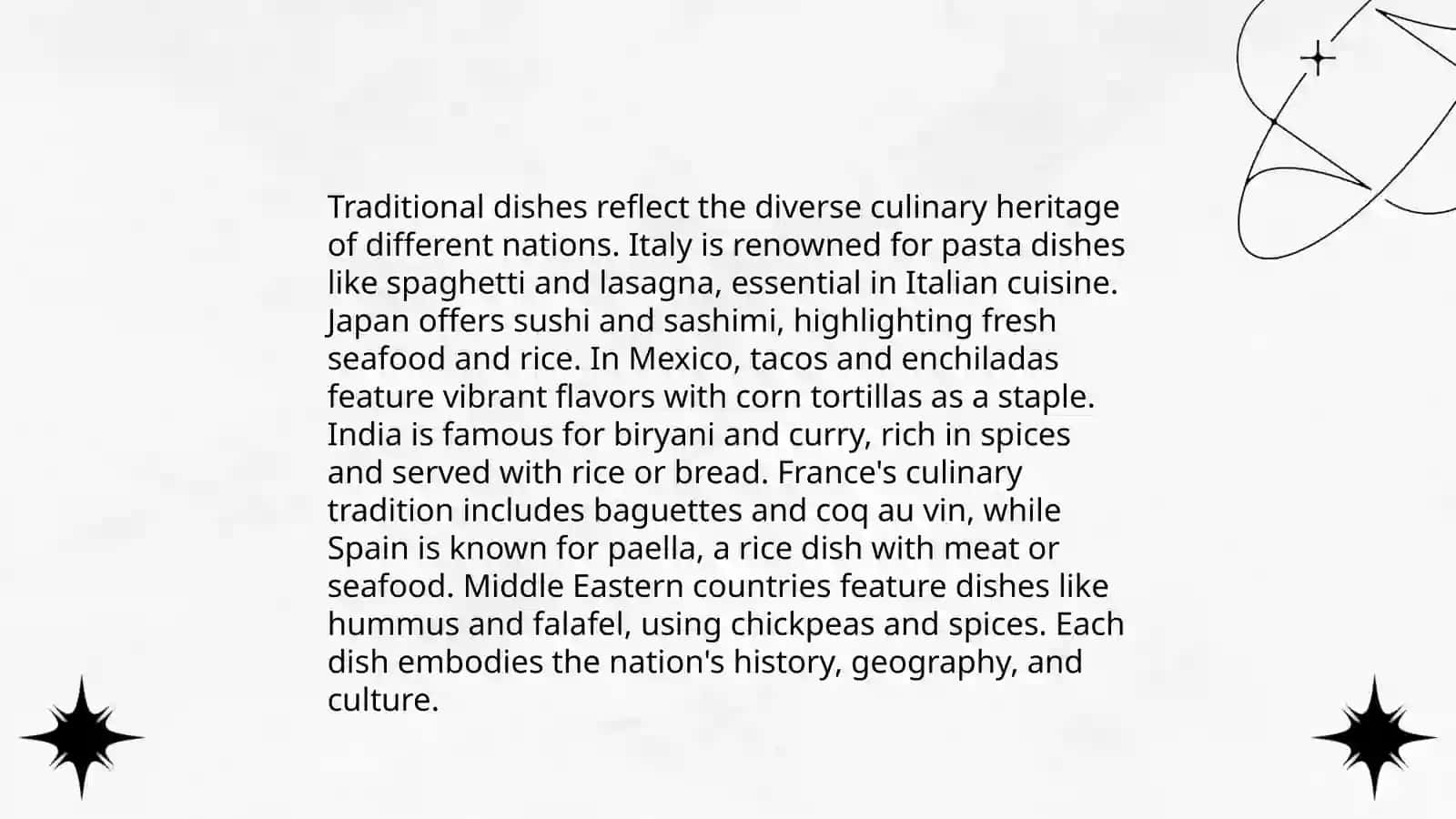National food. Eating habits. Eating out and eating places 3