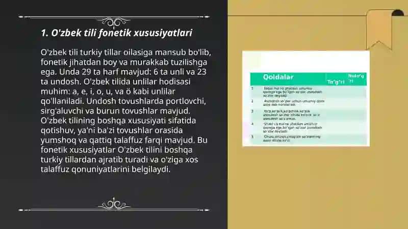 Özbek tili meyorlari (fonetik, leksik, va marfalogik jihatdan qiyoslash) 3