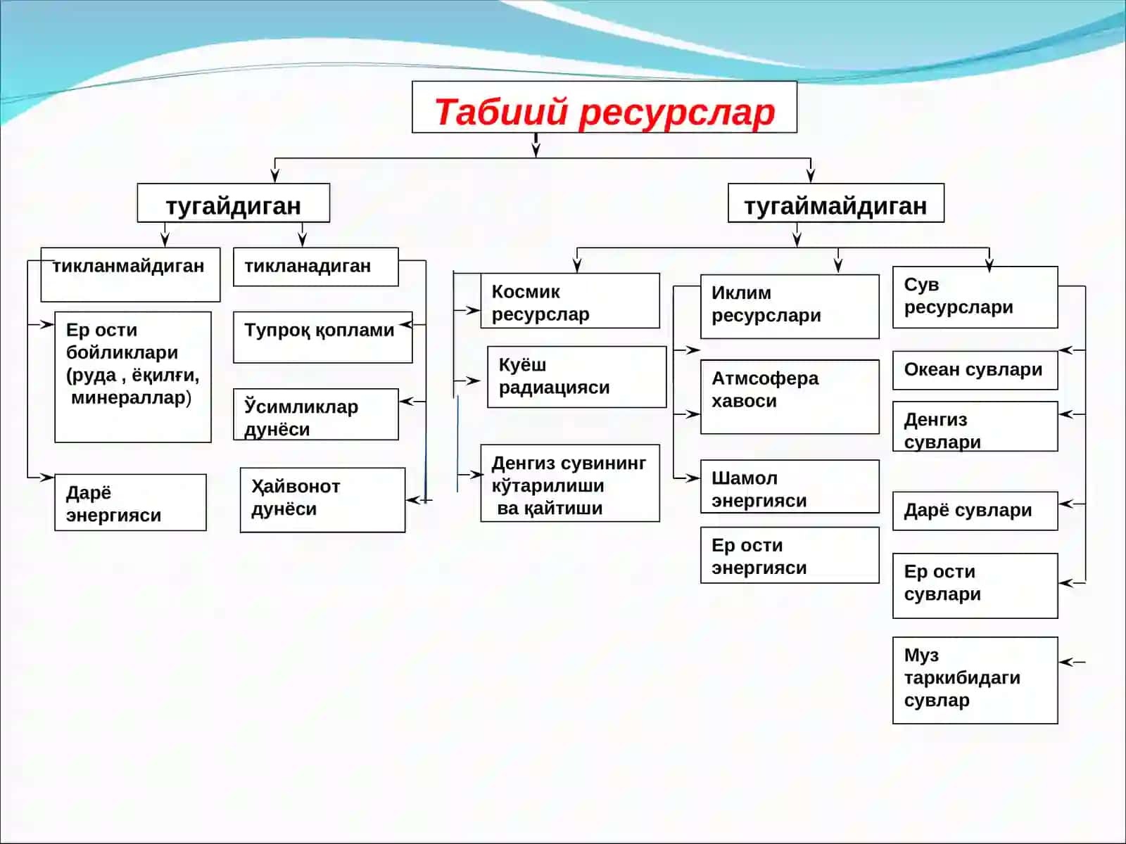 Табиий ресурслар, улардан оқилона фойдаланиш ва атмосфера муҳофазаси 3
