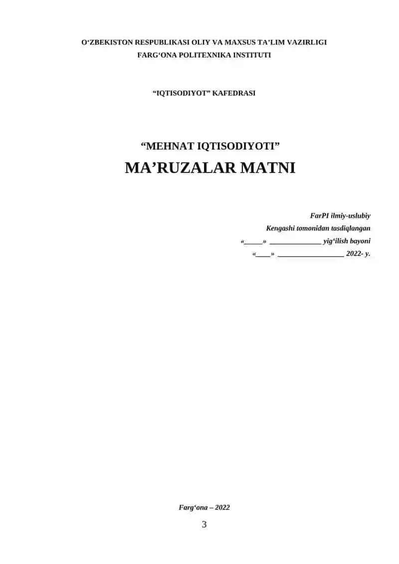 MEHNAT IQTISODIYOTI 3