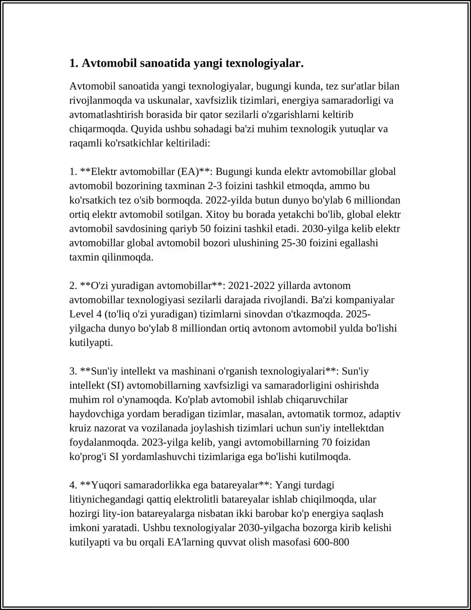 RESPUBLIKADA AVTOMOBIL SANOATI VA TRANSPORTINI RIVOJLANISHI 3