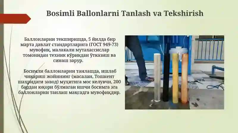 Bosimli Ballonlarni Tanlash va Tekshirish 3
