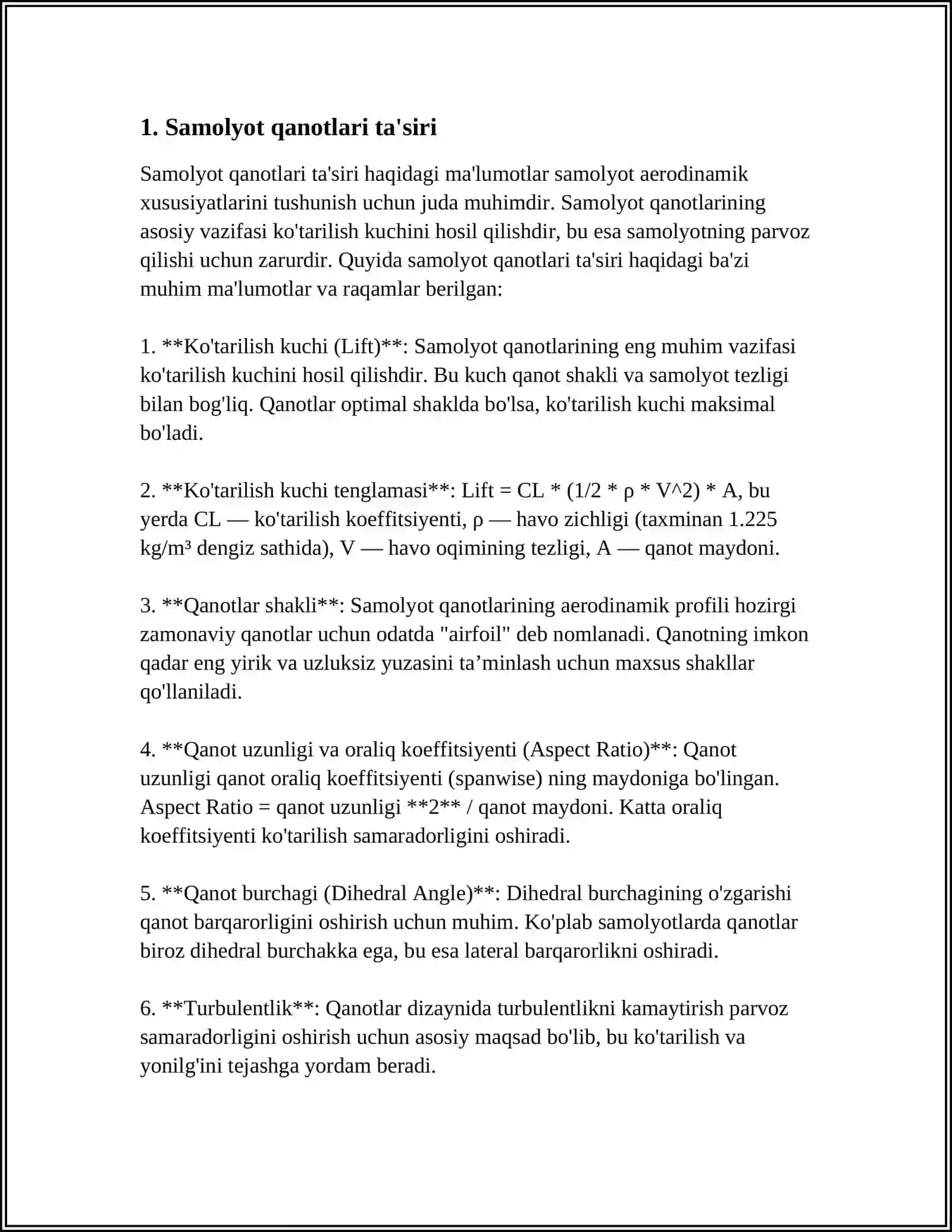 SIQILUVCHANLIKNING AERODINAMIK TAVSIFLARGA TA'SIRI 3