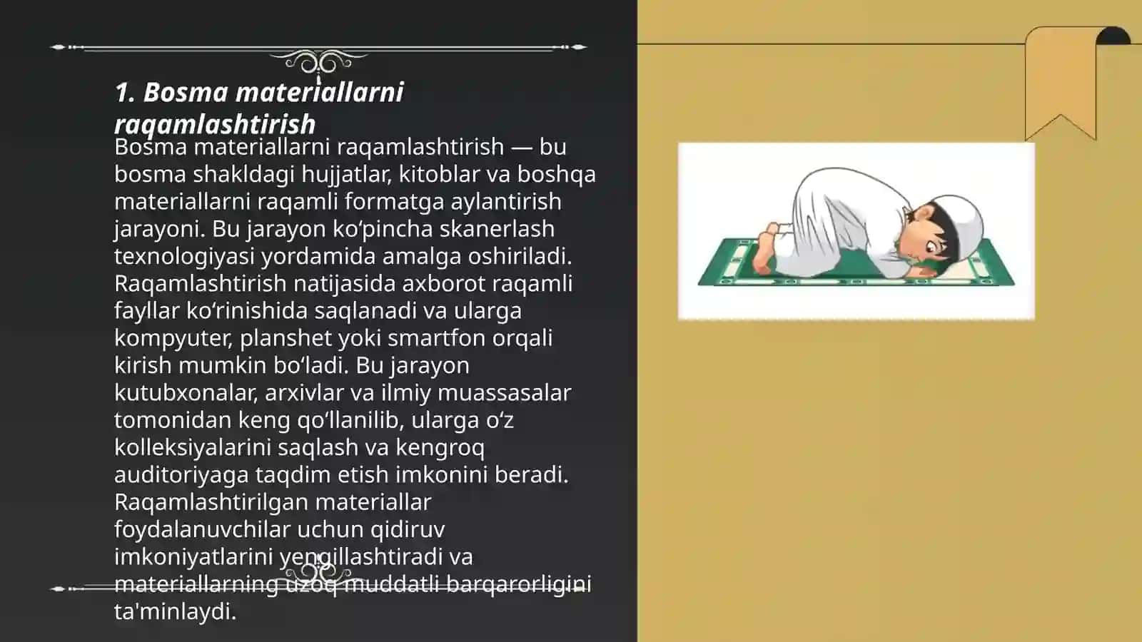 Bosma materiallarni raqamlashtirish 3