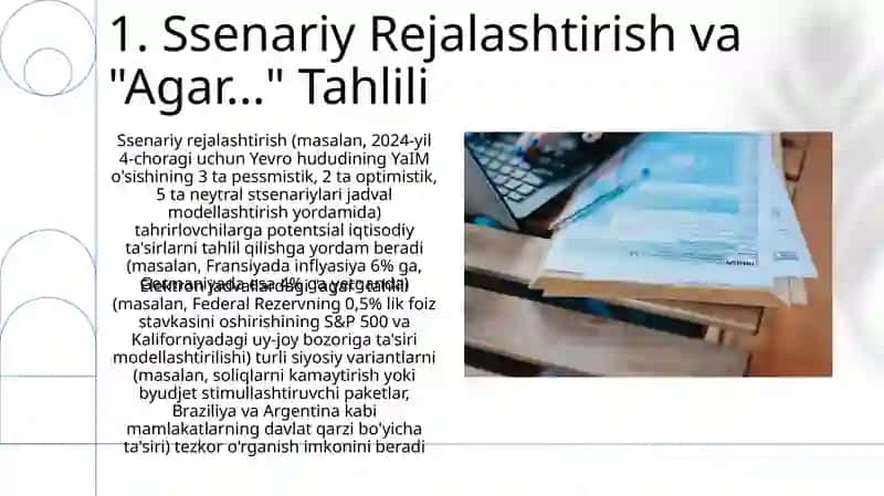 Ssenariy Rejalashtirish va "Agar..." Tahlili 3